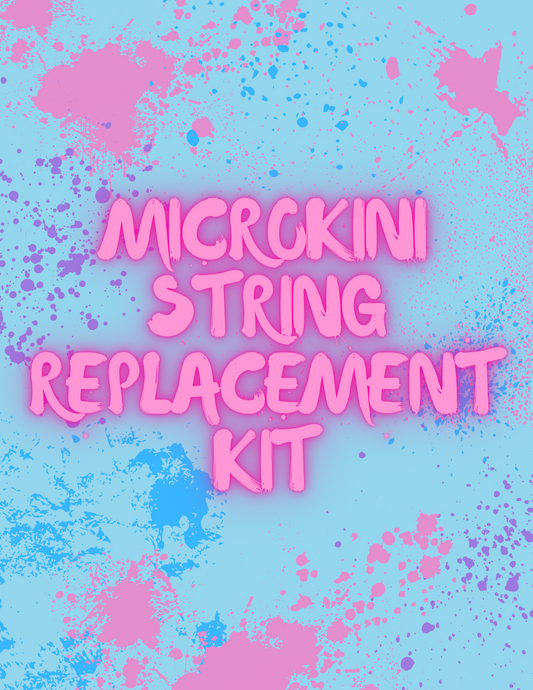 Microkini String Replacement Kit - White (Thicker)