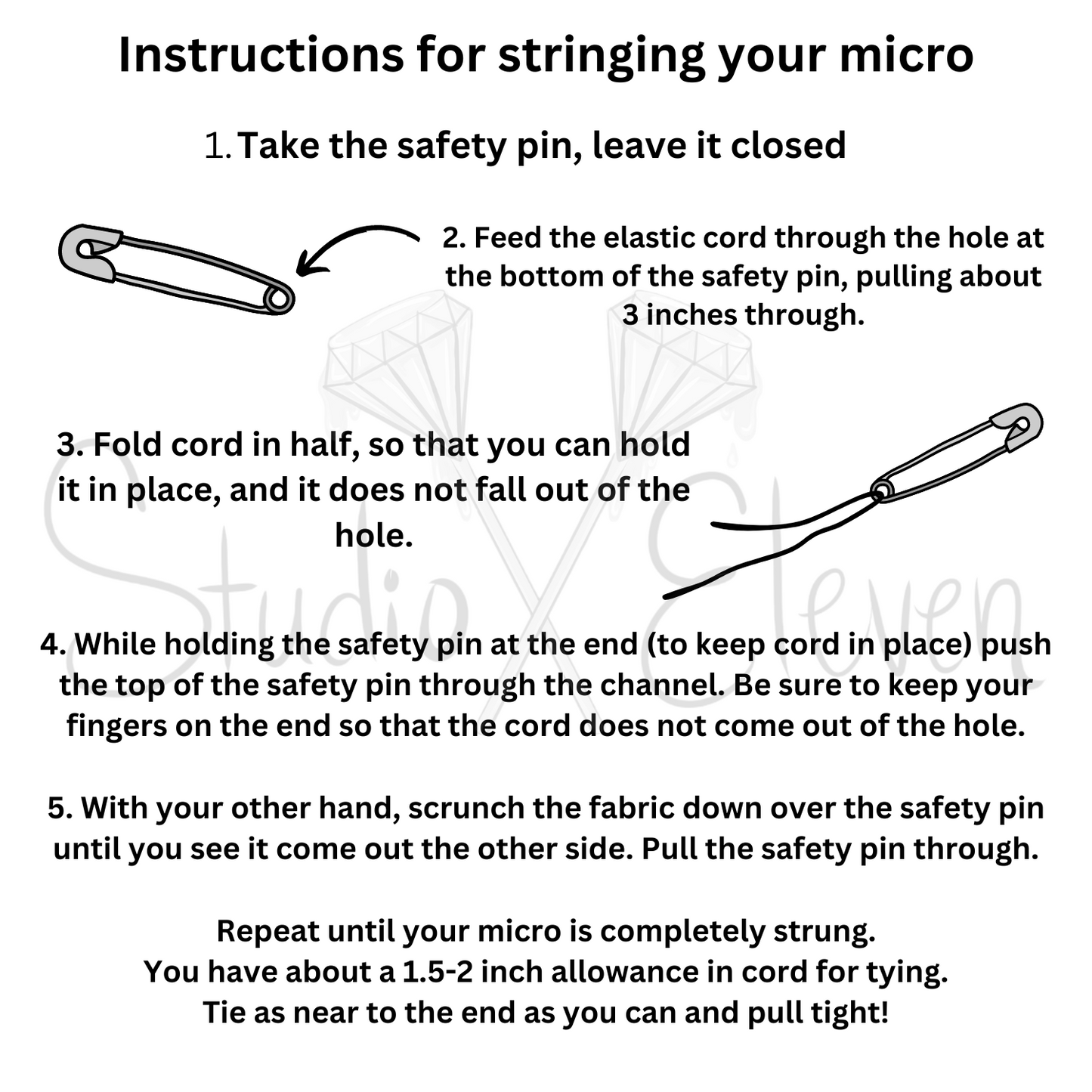 Microkini String Replacement Kit - White Standard